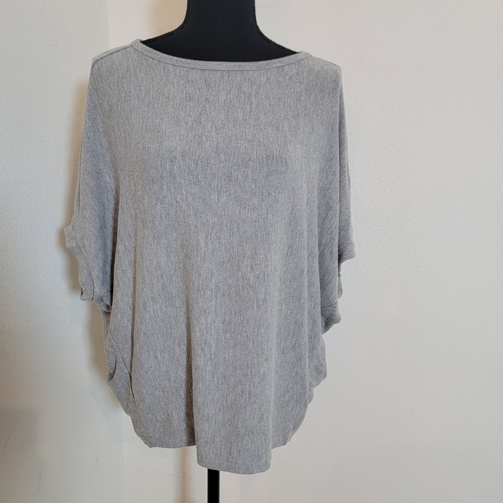 Michael Stars Made in USA Shirt Gray Bat Wing Small SF2027E Short Sleeve Soft